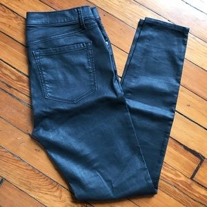LOFT Performance Legging WAXED denim, sz 28 black